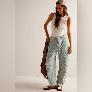 Free People We The Free Moxie Railroad Low Slung Jeans